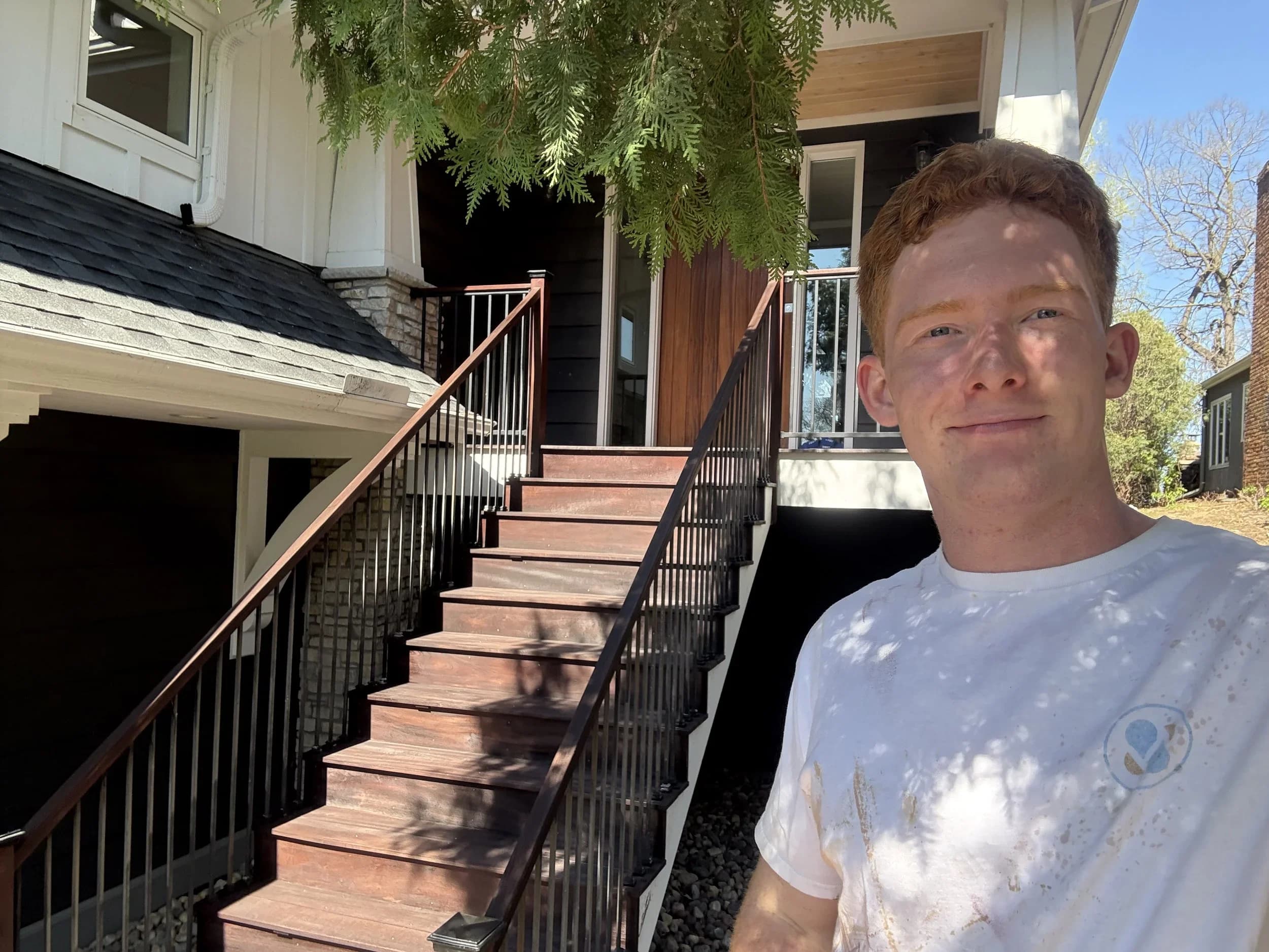 Deck refinishing project in Medicine Lake